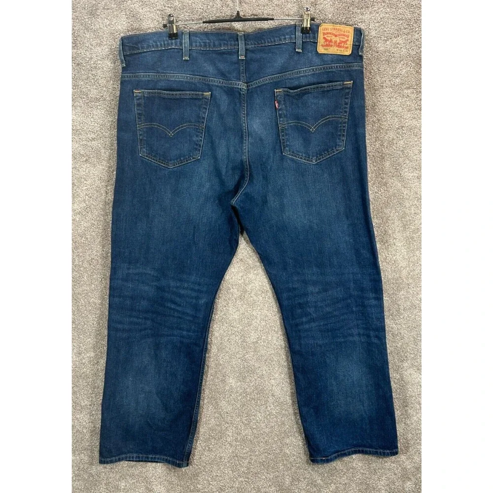 Levis 569 Jeans Mens 44X32 Blue Measures‎ 44X31 Dark Wash Straight Leg